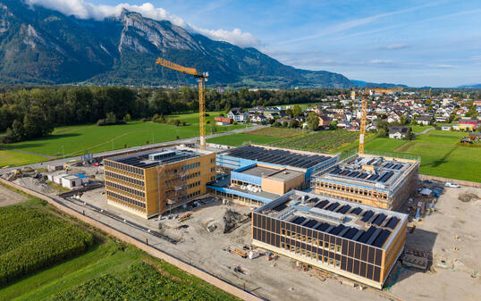 Baustellenbesichtigung, SZU II in Ruggell